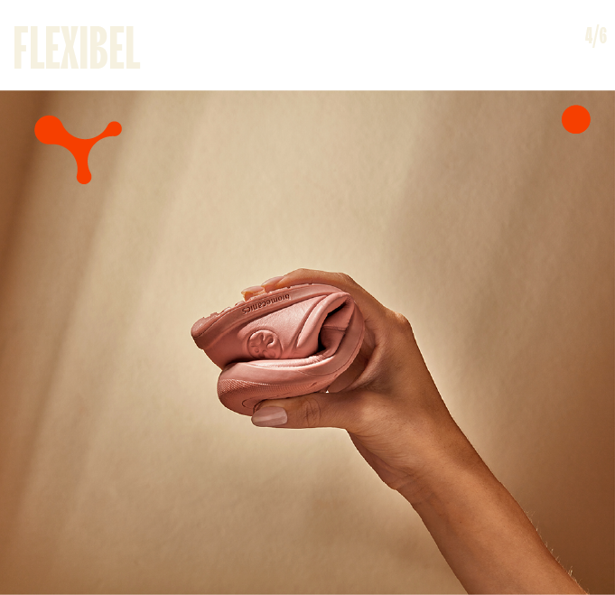 Wir entwerfen Rillen in den Sohlen, die mehr Flexibilität dort bieten, wo sie wirklich benötigt wird, und garantieren so das natürlichste und bequemste Gehverhalten.