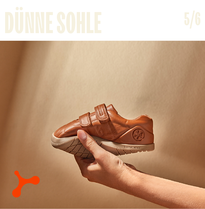 Eine Sohle, die ein besseres Terraingefühl ermöglicht, aber gleichzeitig maximalen Schutz vor möglichen Hindernissen bietet.